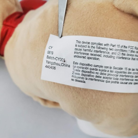 Gemmy Animated Begging Valentine Puppy Plush Toy 2019 "Ain't Too Proud to Beg" - Picture 11 of 15